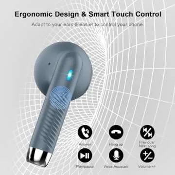 Wireless Earbuds with Noise Cancelling Mic and 32H Playtime