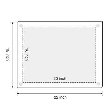NIUBEE Modern Acrylic Picture Frames 16x20 Pack