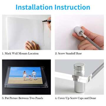 NIUBEE Modern Acrylic Picture Frames 16x20 Pack