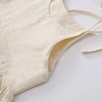 Toddler Summer Dress Cotton Linen Casual Beach Sundress