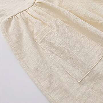 Toddler Summer Dress Cotton Linen Casual Beach Sundress