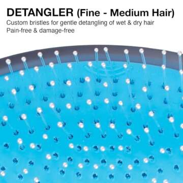 Olivia Garden OG Brush Detangler - The Perfect Scalp Massager for All Hair Types