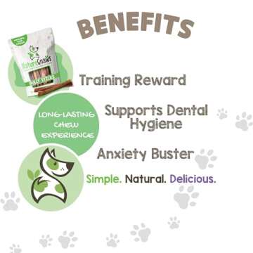 Nature Gnaws Bully Sticks for Dogs 5-6" (8oz) - Mixed Thickness - Long Lasting for Aggressive Chewers and Large Dogs - Natural Beef Dog Chew Bones