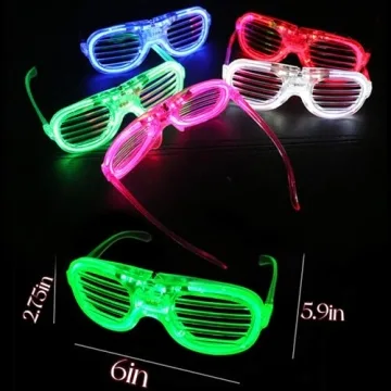 25 Packs LED Glasses in 5 Colors for Parties