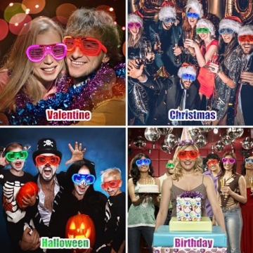 25 Packs LED Glasses in 5 Colors for Parties