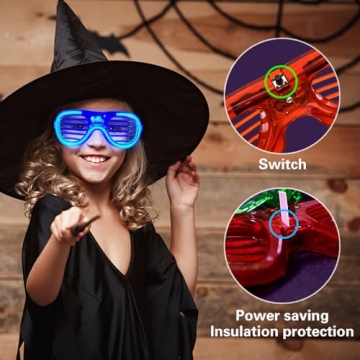 25 Packs LED Glasses in 5 Colors for Parties