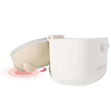 Bebamour Baby Formula Dispenser On The Go, Formula Container to Go, Formula Holder for Travel, Candy Fruit Snack Storage Container with Scoop and Leveller (Coffee)