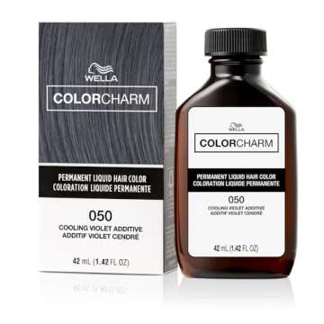 COLORCHARM Permanent Liquid Hair Color for Gray Coverage - 050 Cooling Violet - 1.4 Fl Oz