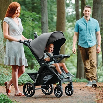 Chicco Bravo LE ClearTex Quick-Fold Stroller Pewter Grey