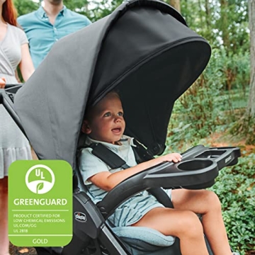 Chicco Bravo LE ClearTex Quick-Fold Stroller Pewter Grey