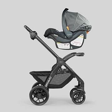Chicco Bravo LE ClearTex Quick-Fold Stroller Pewter Grey