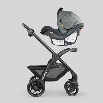 Chicco Bravo LE ClearTex Quick-Fold Stroller Pewter Grey