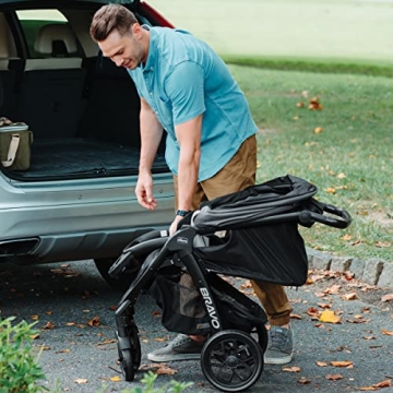 Chicco Bravo LE ClearTex Quick-Fold Stroller Pewter Grey