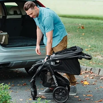 Chicco Bravo LE ClearTex Quick-Fold Stroller Pewter Grey