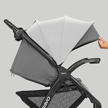 Chicco Bravo LE ClearTex Quick-Fold Stroller Pewter Grey
