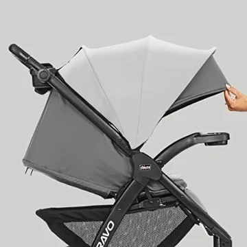 Chicco Bravo LE ClearTex Quick-Fold Stroller Pewter Grey