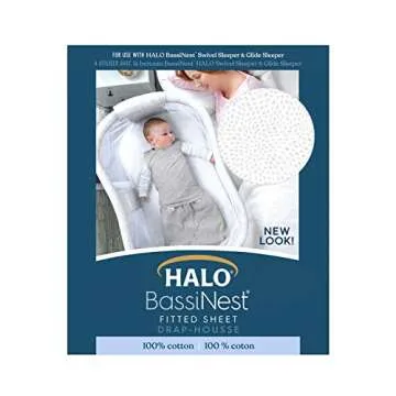 HALO BassiNest Fitted Sheet – Soft 100% Cotton Design