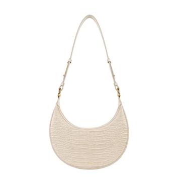 JW PEI Carly Vegan Leather Saddle Bag - Chic & Sustainable Ivory Medium