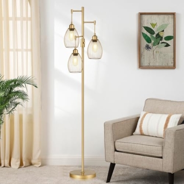 Elegant Dimmable Industrial Floor Lamps for Home