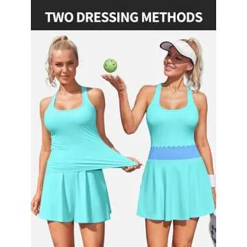 ATTRACO Women's Tennis Dress Stylish Sports Dress Set