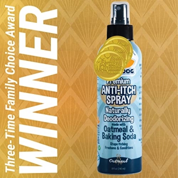 Bodhi Dog Anti Itch Spray | Natural Soothing Relief for Dry, Itchy, Bitten or Allergy Damaged Skin Treatment | Anti Itch Spray for Dogs & Cats | Made in USA (Oatmeal, 8 oz)