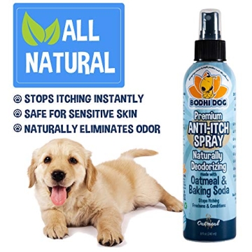 Bodhi Dog Anti Itch Spray | Natural Soothing Relief for Dry, Itchy, Bitten or Allergy Damaged Skin Treatment | Anti Itch Spray for Dogs & Cats | Made in USA (Oatmeal, 8 oz)