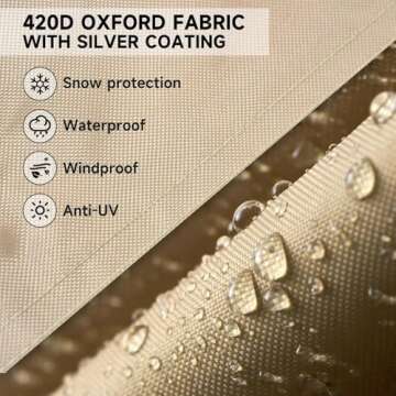 NEVERLAND Patio Lounge Chair Cover - Waterproof & Secure