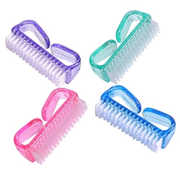 Hupos Handle Grip Nail Brush, Fingernail Scrub Cleaning Brushes for Toes and Nails Cleaner, Pedicure...
