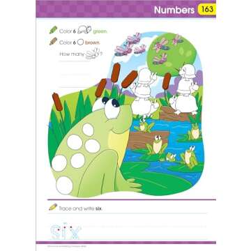 School Zone - Get Ready for Kindergarten Workbook - 256 Pages, Ages 5 to 6, Alphabet, ABCs, Letters, Tracing, Printing, Numbers 0-20, Early Math, Shapes, Patterns, Comparing, and More
