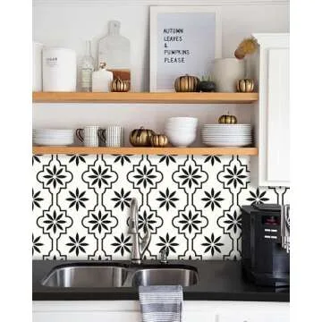 MORCART Peel and Stick Vinyl Floor Tiles - 20PCS