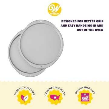 Wilton Non-Stick 12-Inch Pizza Pan Set for Home Cooks