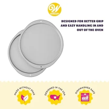 Wilton Non-Stick 12-Inch Pizza Pan Set for Home Cooks