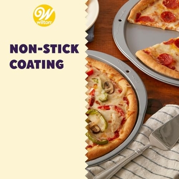 Wilton Non-Stick 12-Inch Pizza Pan Set for Home Cooks
