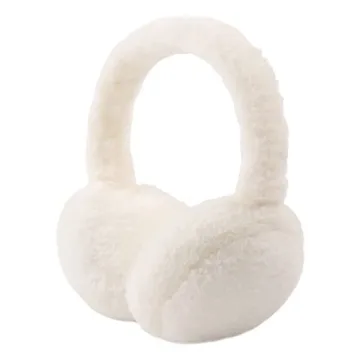 PESAAT Fluffy Ear Muff for Women Plush Foldable Earmuffs Kids Winter Earmuffs Girls Boys Cold Weathe...