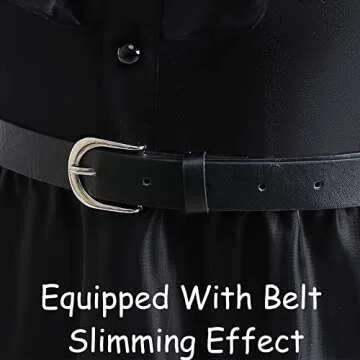 VORLITS Girls Black Halloween Costume Dress with Accessories