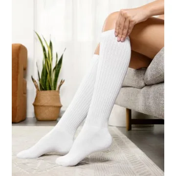 Winterlace 3 Pairs Slouch Socks for Women, Soft Extra Long Scrunch Knee High Sock, Bulk Pack