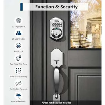 TEEHO TE002 Smart Fingerprint Door Lock with Keyless Entry