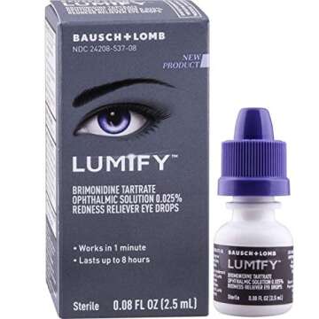Lumify Eye Drops: Instant Redness Relief & Moisture Pack of 6