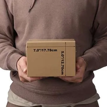 Edenseelake 40 Pack 7x5x5 inches Shipping Boxes Small Cardboard Boxes, Brown