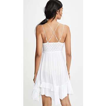 Free People Women's Adella Slip Dress, White, M