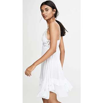 Free People Women's Adella Slip Dress, White, M