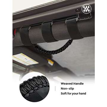 JOYTUTUS Grab Handles for Gladiator & Wrangler - 4 Pack