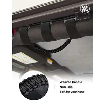 JOYTUTUS Grab Handles for Gladiator & Wrangler - 4 Pack