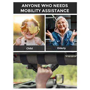 JOYTUTUS Grab Handles for Gladiator & Wrangler - 4 Pack