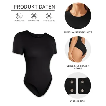 Stylish ALGALAROUND Double Lined Bodysuit for Women