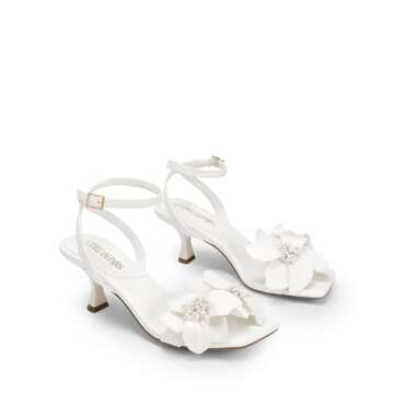 Elegant DREAM PAIRS Flower Heels for Weddings