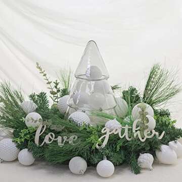 KI Store White Christmas Ball Ornaments, 20pcs 3.15-Inch, for Xmas Trees and Holiday Decor - Hooks Included