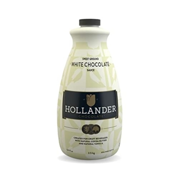 White Chocolate Café Sauce™ by Hollander Chocolate Co. | Gourmet White Chocolate Sauce with Real ...