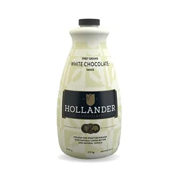 White Chocolate Café Sauce™ by Hollander Chocolate Co. | Gourmet White Chocolate Sauce with Real ...