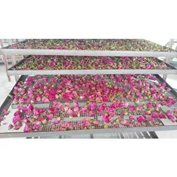 TooGet Fragrant Natural Red Rose Buds Rose Petals Organic Dried Flowers Wholesale, Culinary Food Grade - 8 OZ